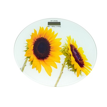 Cantar de baie, D553, capacitate maxima 180kg, Auto ON/OFF, suprafata de sticla, alb/galben Cantar de baie, D553, capacitate maxima 180kg, Auto ON/OFF, suprafata de sticla, alb/galben