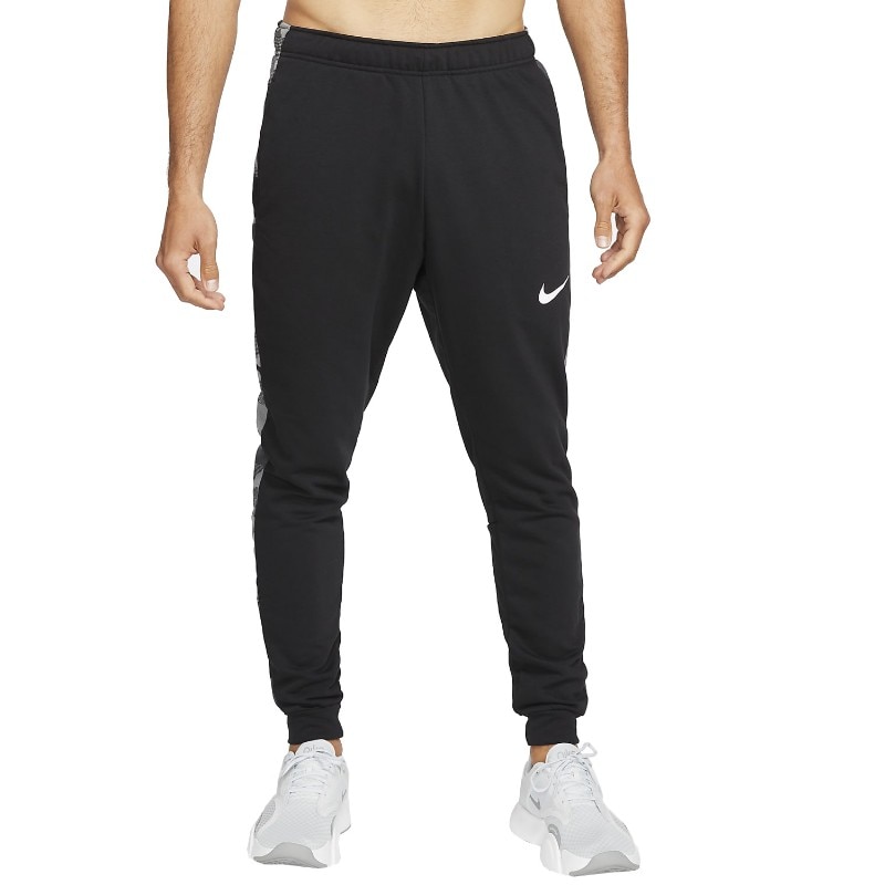 Pantaloni Nike Dri-Fit Tapered Camo DD1731-010, Barbati, Negru