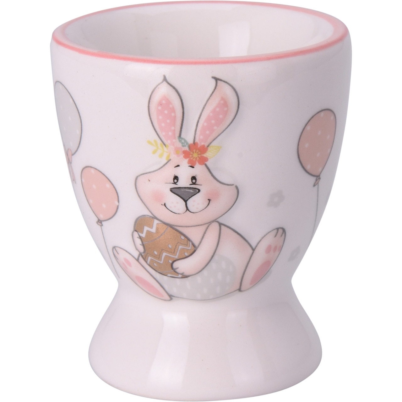 Suport pentru ou Bunny, 5.8x6.6 cm, multicolor