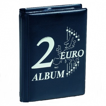 Album Leuchtturm de buzunar pentru monede de 2 euro, culoare albastru 6 file a cate 8 monede cod 350454 Album Leuchtturm de buzunar pentru monede de 2 euro, culoare albastru 6 file a cate 8 monede cod 350454