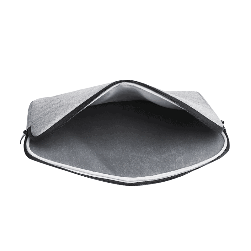 Husa Edman pentru laptop/macbook cu interior catifelat, 15" inch, 38x26.5x2.5cm, gri