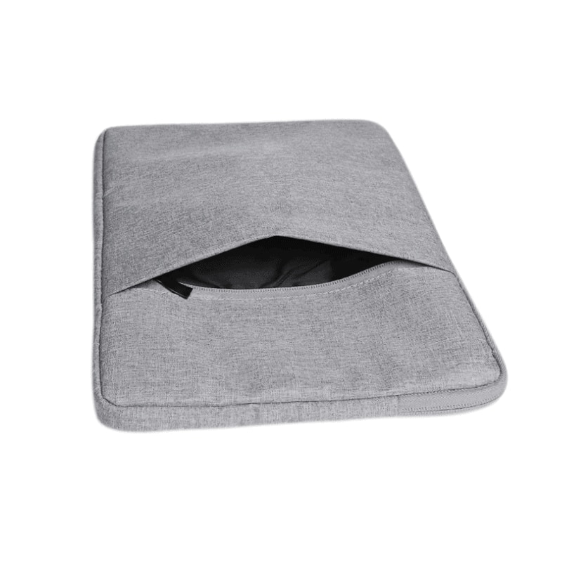 Husa Edman pentru laptop/macbook cu interior catifelat, 15" inch, 38x26.5x2.5cm, gri