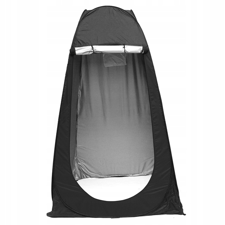 Cort dus impermeabil, Pop up, 120x120x195 cm, Poliester, Negru