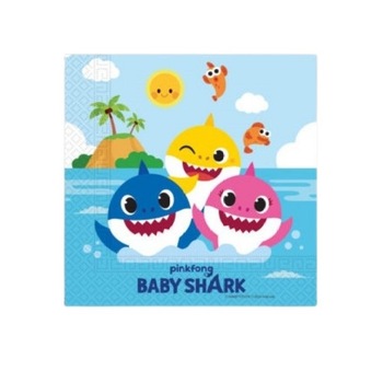 Set 20 servetele Baby Shark 33 x 33 cm Set 20 servetele Baby Shark 33 x 33 cm