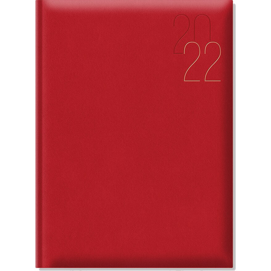 Agenda Artilux A4 datata hartie ivory coperta rosu