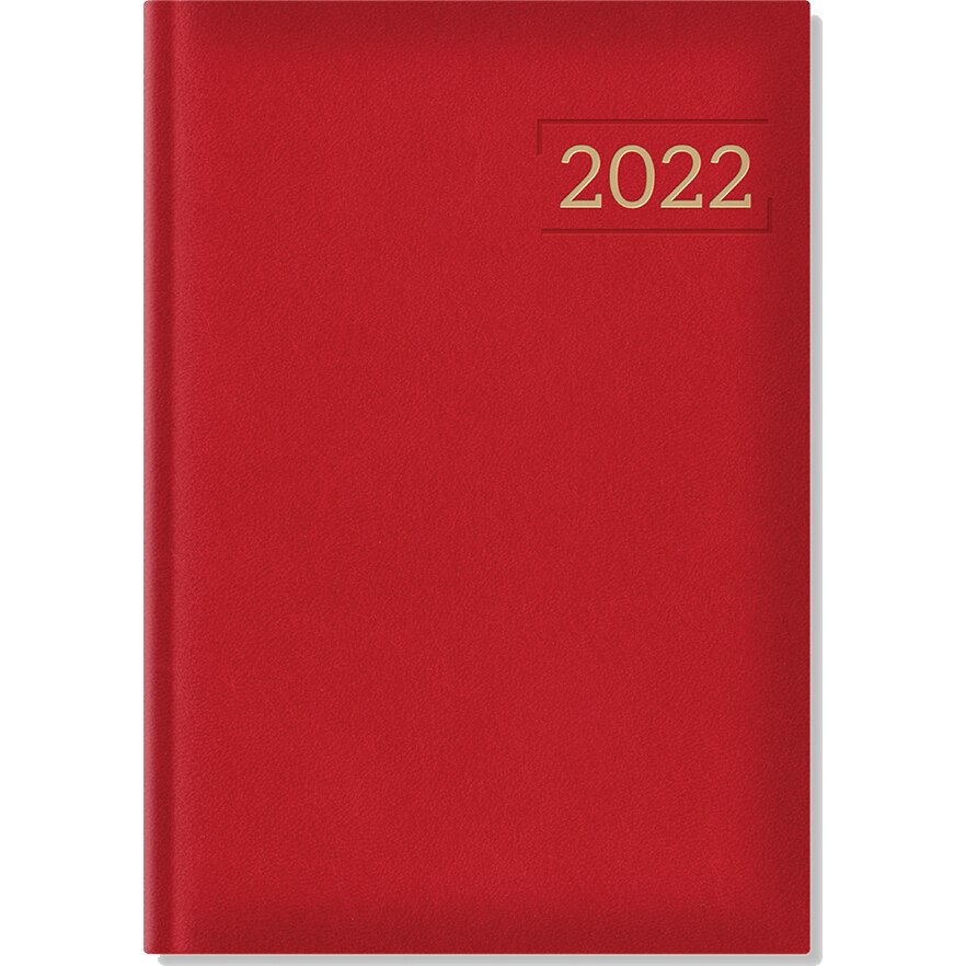 Agenda Artilux A5 datata hartie ivory coperta rosu