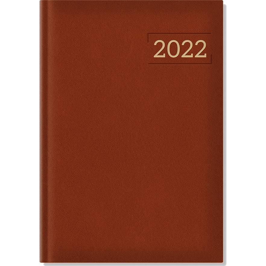 Agenda Artilux A5 datata hartie ivory coperta maro - roscat