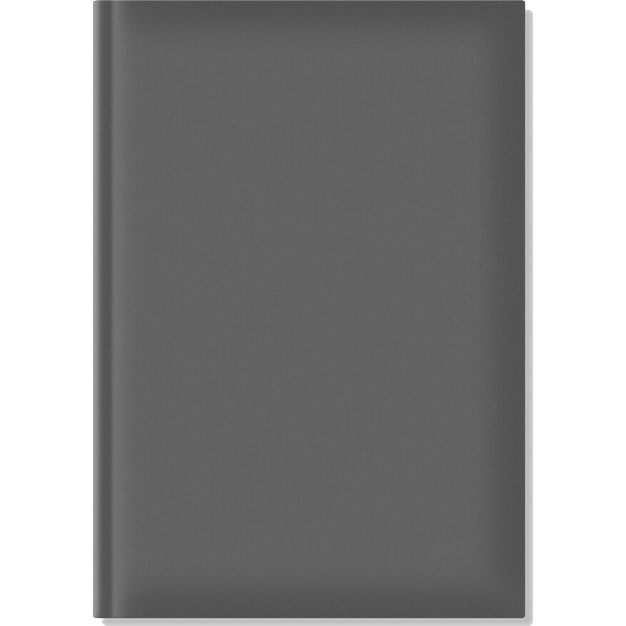 Agenda nedatata A5 hartie offset alb coperta gri