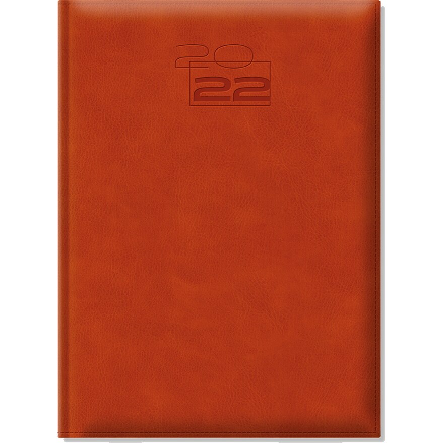 Agenda Dakota A4 datata hartie ivory coperta orange