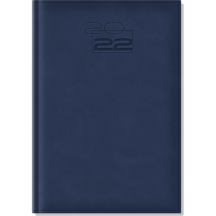 Agenda Dakota A5 datata hartie ivory coperta albastru navy
