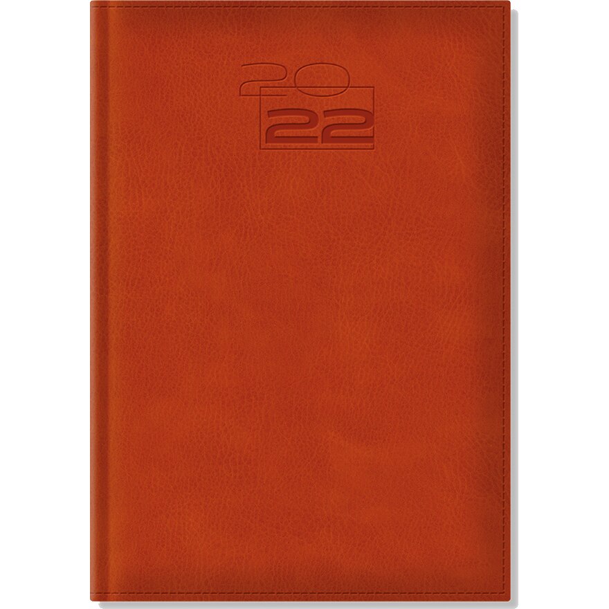 Agenda Dakota A5 datata hartie ivory coperta orange