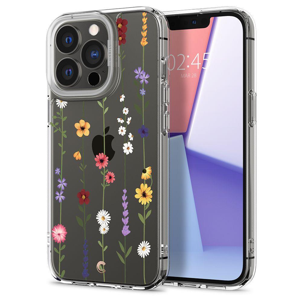 Husa Cyrill by Spigen Cecile Series compatibila cu iPhone 13 Pro Max, Flower Garden