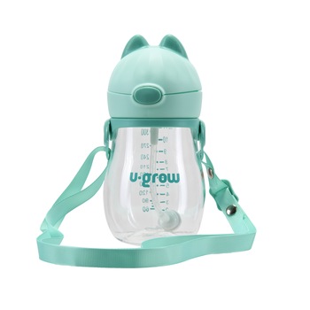 Cana cu pai si curea U-Grow Tritan, 330 ml Cana cu pai si curea U-Grow Tritan, 330 ml