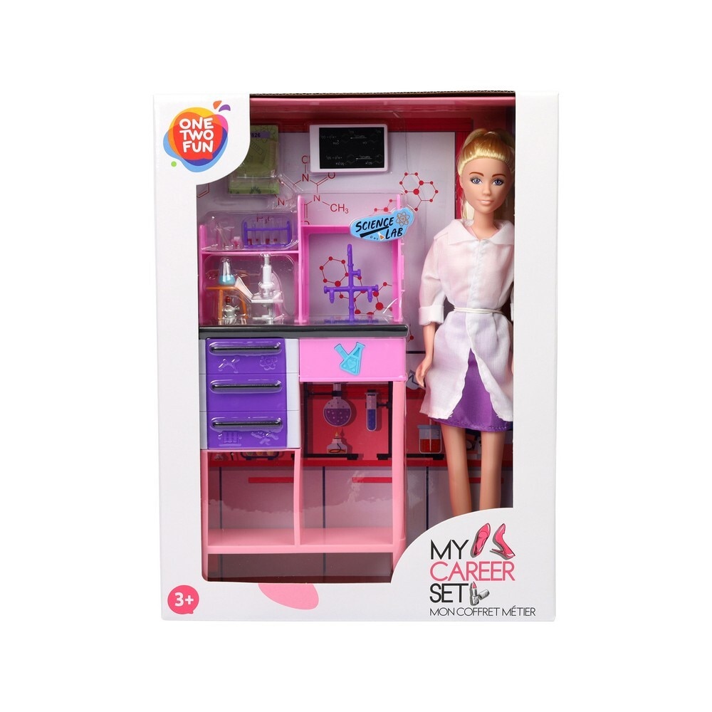Set Complet Papusa Office My Career Set - Laboratorul de Stiinte