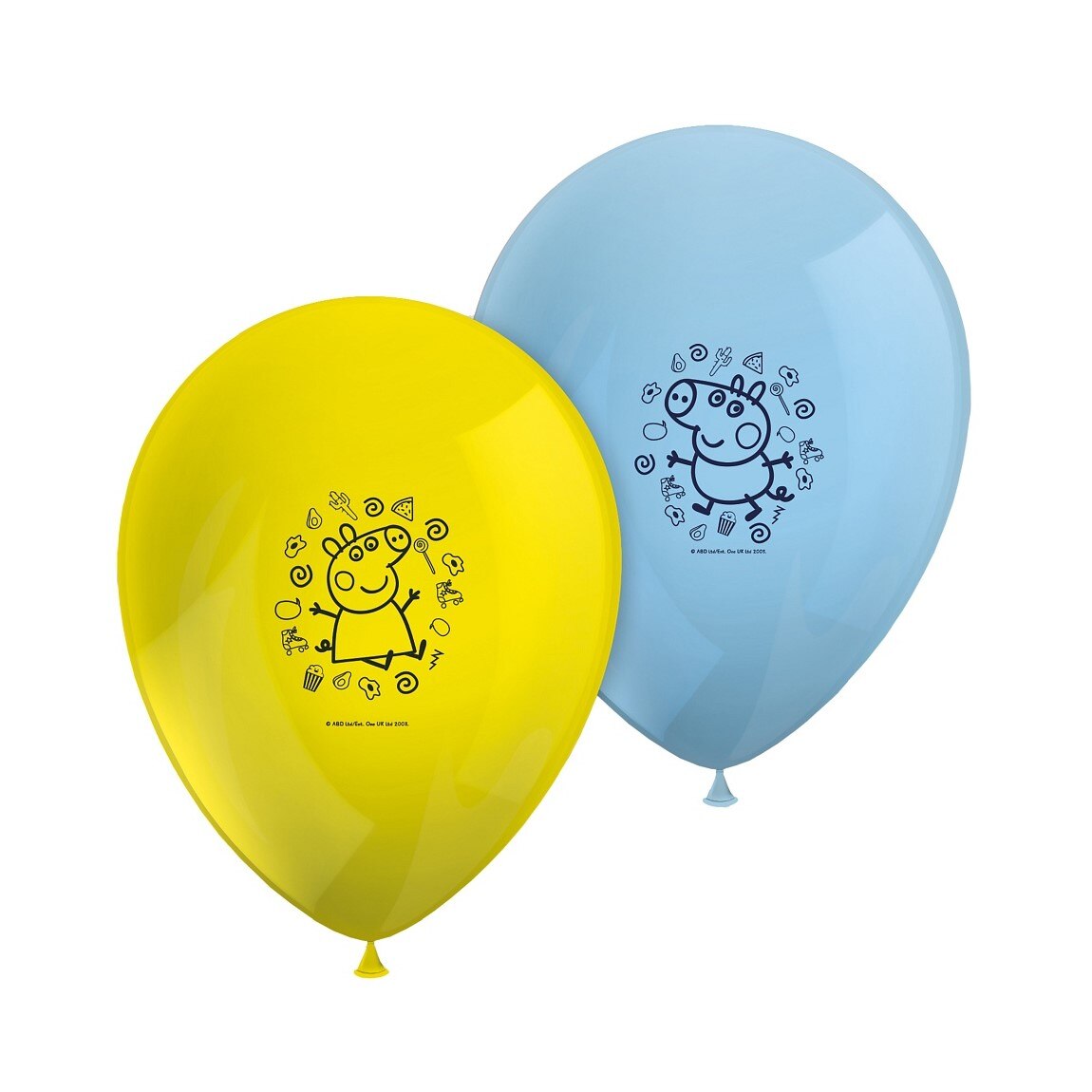 Set 8 baloane latex Peppa Pig 27.5 cm