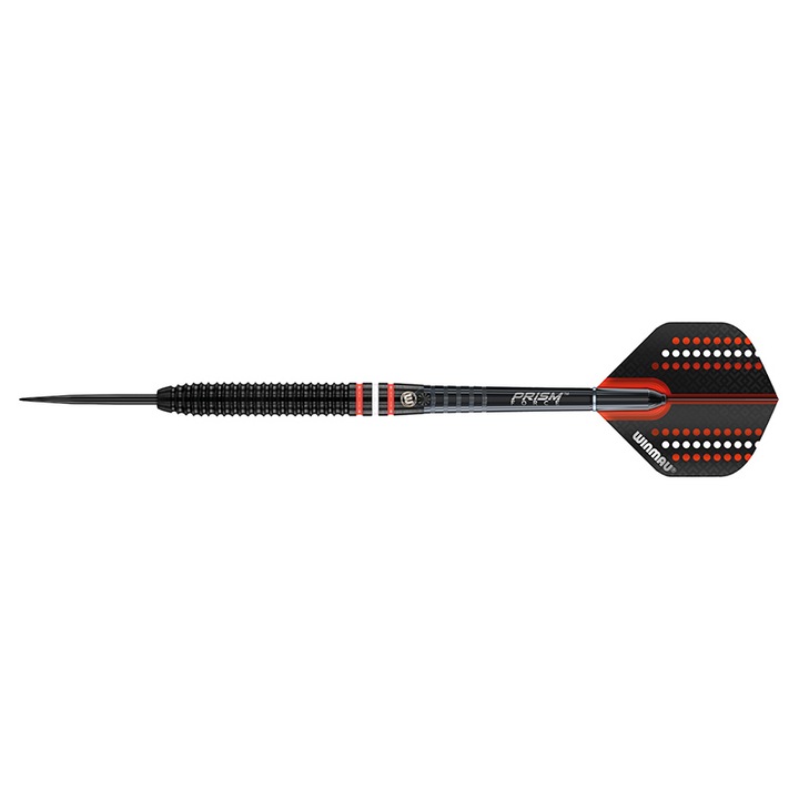 Комплект от 3 дартса, Winmau Darts Pro Line, Metal, 50.8 x 6.3 mm, Черен/Червен