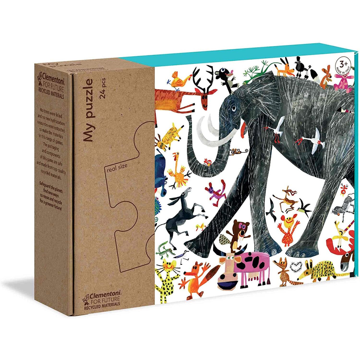 Puzzle Clementoni ECOelephant, 24 piese