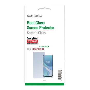 Protector din sticla securizata pentru afisarea OnePlus 8T, 4smarts Second Glass 2.5D, transparent Protector din sticla securizata pentru afisarea OnePlus 8T, 4smarts Second Glass 2.5D, transparent