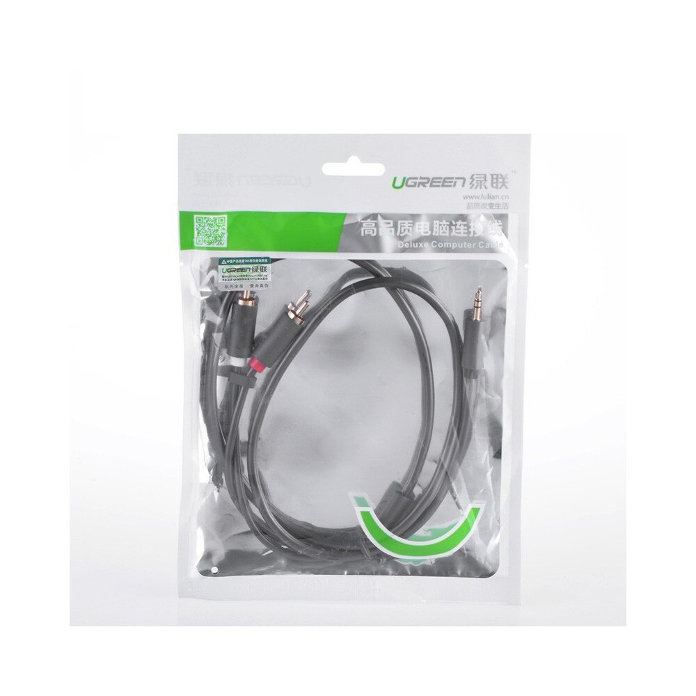 Ugreen Rca x2 dugasz és 3,5 mm-es duga audio jack kábel, 8 méter - eMAG.hu
