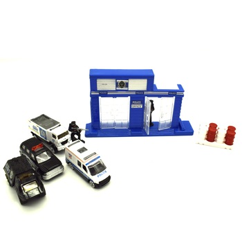 Set de constructie, Gear box, sectie de politie cu 35 piese Set de constructie, Gear box, sectie de politie cu 35 piese