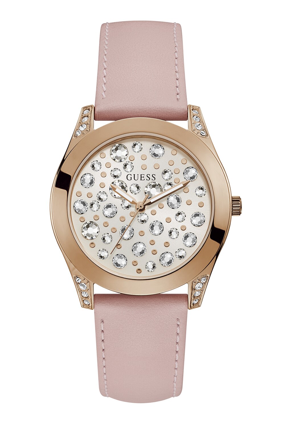 Guess, Ceas decorat cu cristale, Roz/Auriu