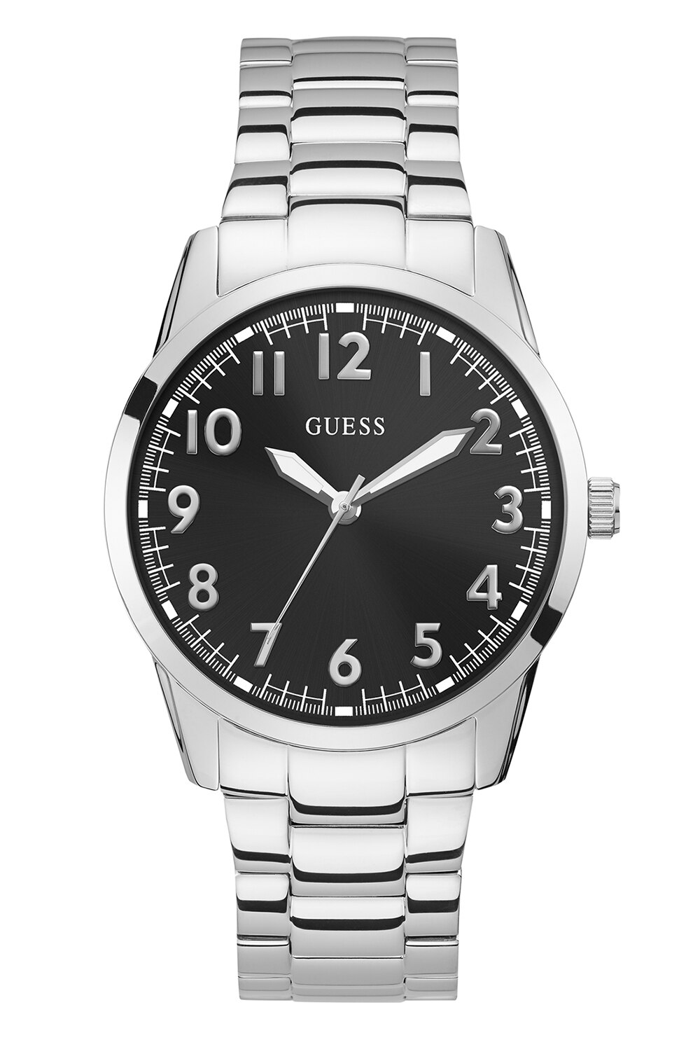 Guess, Ceas analog cu logo pe cadran, Argintiu