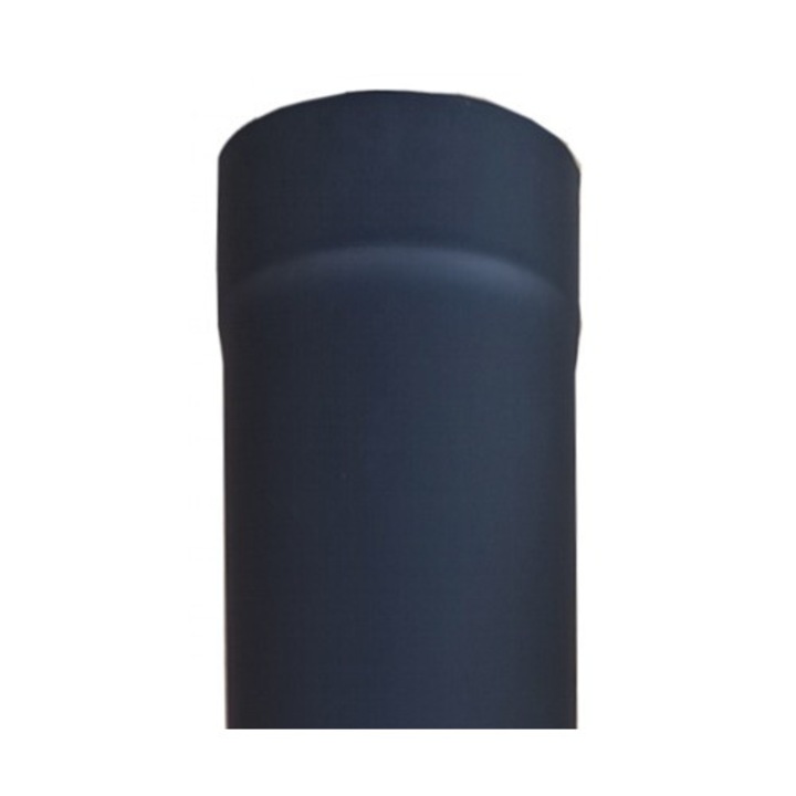 Burlan din tabla de otel 1 mm, 120/500, negru