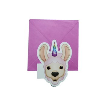 Felicitare Emoji XL-Unicorn 20cm x 14.5 cm Cu Plic Felicitare Emoji XL-Unicorn 20cm x 14.5 cm Cu Plic