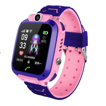 Smartwatch SIKS® pentru copii, ecran touch, GPS, alarma, roz Smartwatch SIKS® pentru copii, ecran touch, GPS, alarma, roz