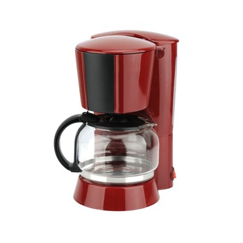 Cafetiera, 900 W, 1.25 l, capacitate 10 cesti, functie de mentinere la cald, anti-picurare, oprire automata, rosu si negru Cafetiera, 900 W, 1.25 l, capacitate 10 cesti, functie de mentinere la cald, anti-picurare, oprire automata, rosu si negru