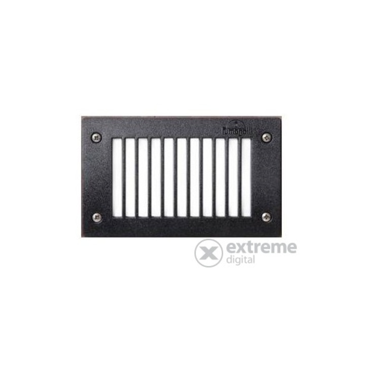 Fumagalli Leti 200 GL kültéri beépíthető fali LED lámpa, 3W, GX53, fekete