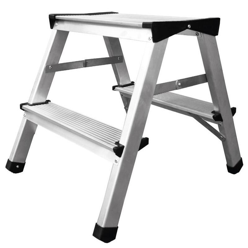 Scara din aluminiu pliabila, 2x2 trepte, 125kg, Strend Pro DD2