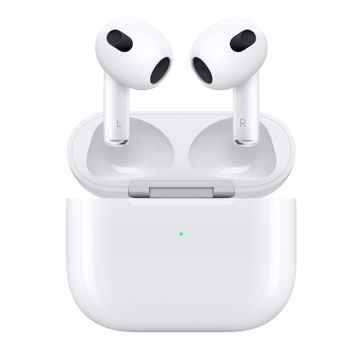 Apple AirPods 3 (2021), vezeték nélküli töltőtokkal, Fehér