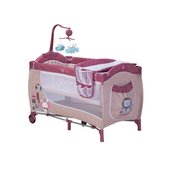 Patut pliabil Bebe Royal 120x60 cm Sweet Winter Red 613/01 Patut pliabil Bebe Royal 120x60 cm Sweet Winter Red 613/01