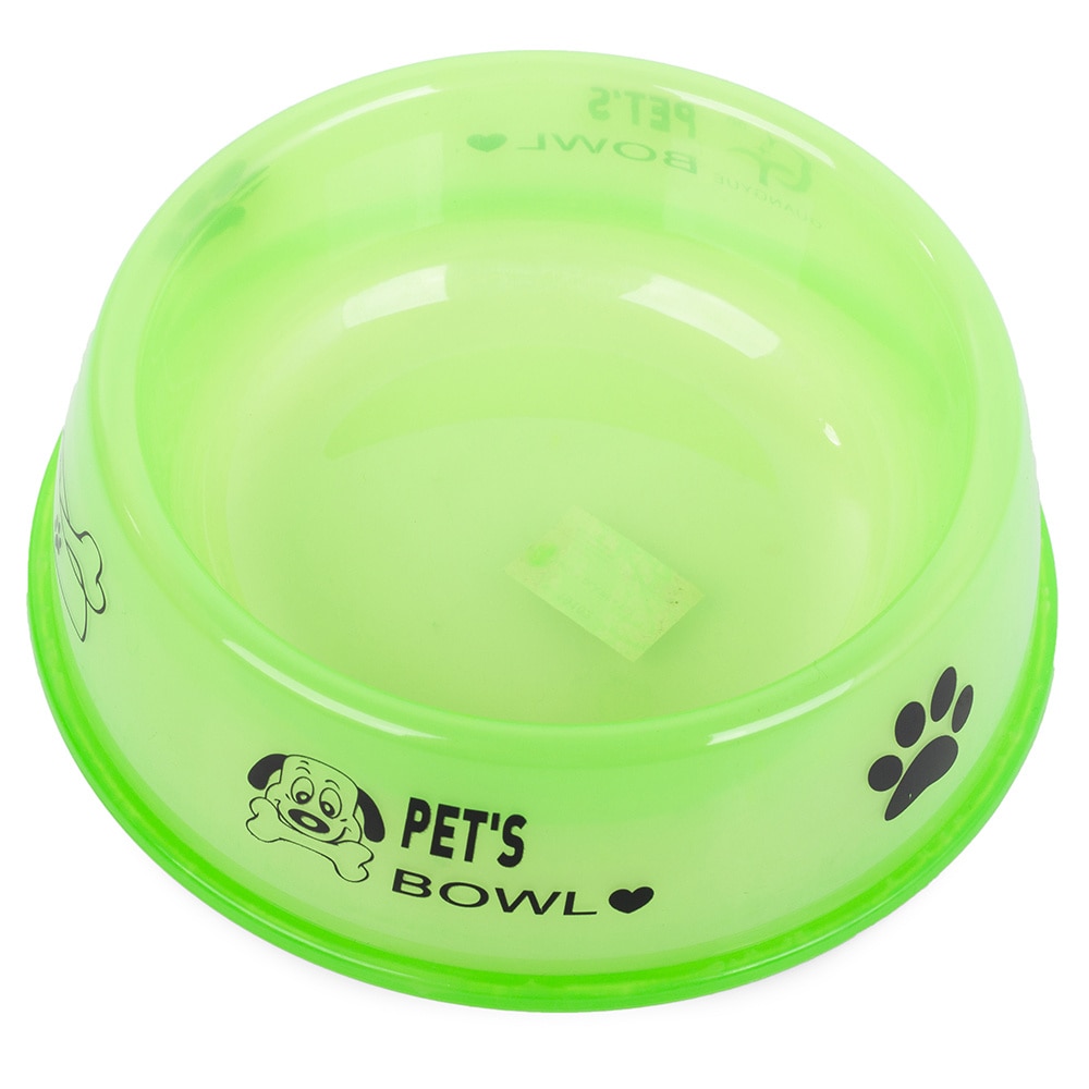 Bol din plastic pentru animale de companie, Zola®, verde, diametru 18 cm, 0.6 L