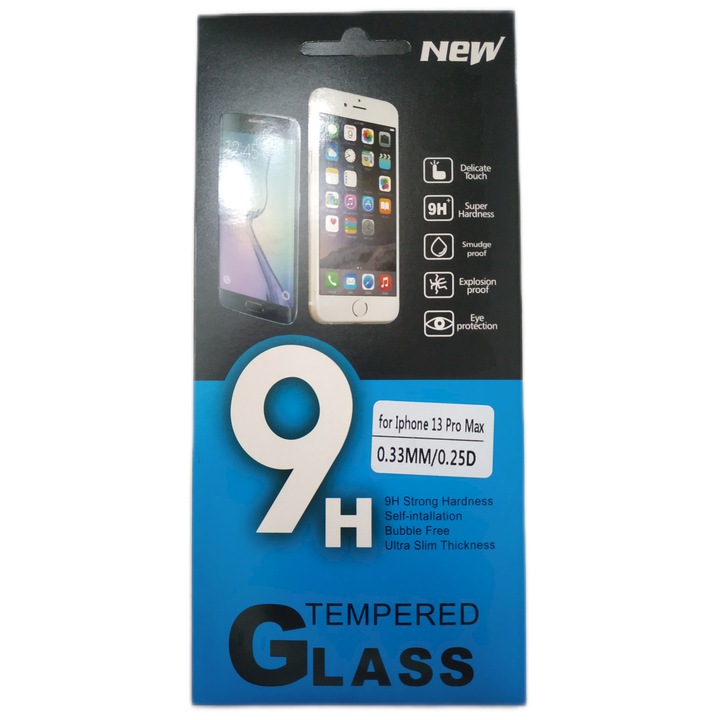 Стъклен протектор Tempered Glass, 9H, за Apple iPhone 13 Pro Max, Безцветен