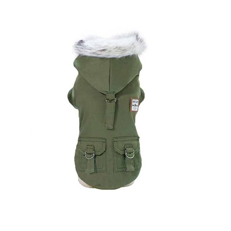 Geaca din bumbac rezistent design sport - Olive M