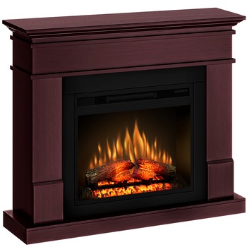 Semineu Lisabona mahogany cu focar ECOFLAME 23 Semineu Lisabona mahogany cu focar ECOFLAME 23