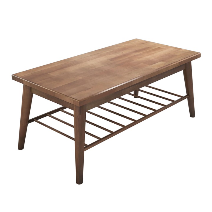 Masa de cafea Mechanicsville, Nancy Homestore, Lemn de pin, 55x110x47 cm, Maro