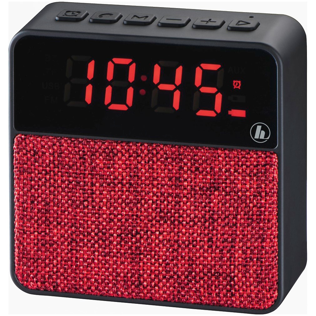 Boxa Portabila Hama Pocket Clock Bluetooth, rosu