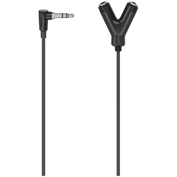 Adaptor Hama Audio, 2 x priza jack 3.5 mm, stereo