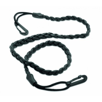 Coarda multifunctionala elastica din benzi impletite Gear Aid Gruntline 68216 cu 2 carabiniere plastic, negru, 114cm, se intinde pana la 2m Coarda multifunctionala elastica din benzi impletite Gear Aid Gruntline 68216 cu 2 carabiniere plastic, negru, 114cm, se intinde pana la 2m