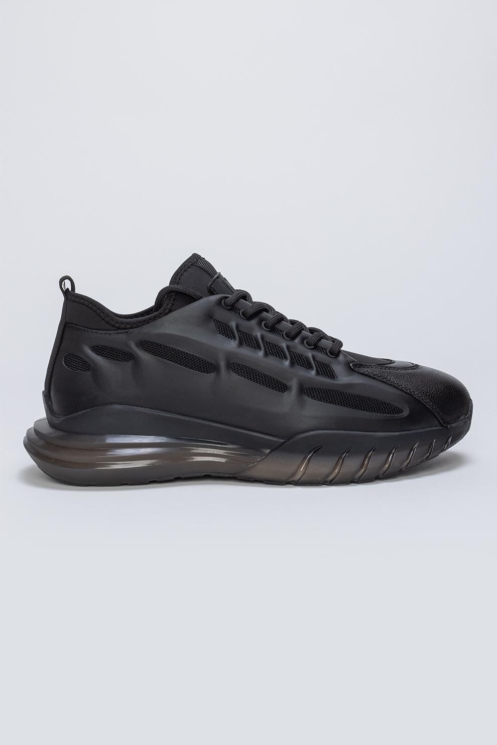 Il Passo, Pantofi sport de piele si material textil Franklin, Negru
