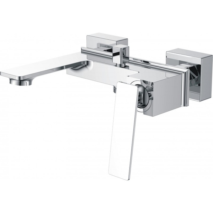 Смесител Inter Ceramic Luxurious Ella, за вана-душ, стенен, аксесоари