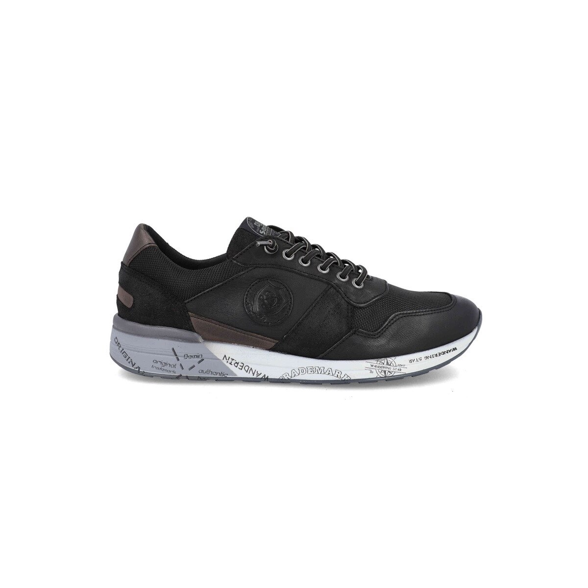 Pantofi sport Barbati din piele naturala David, Negru