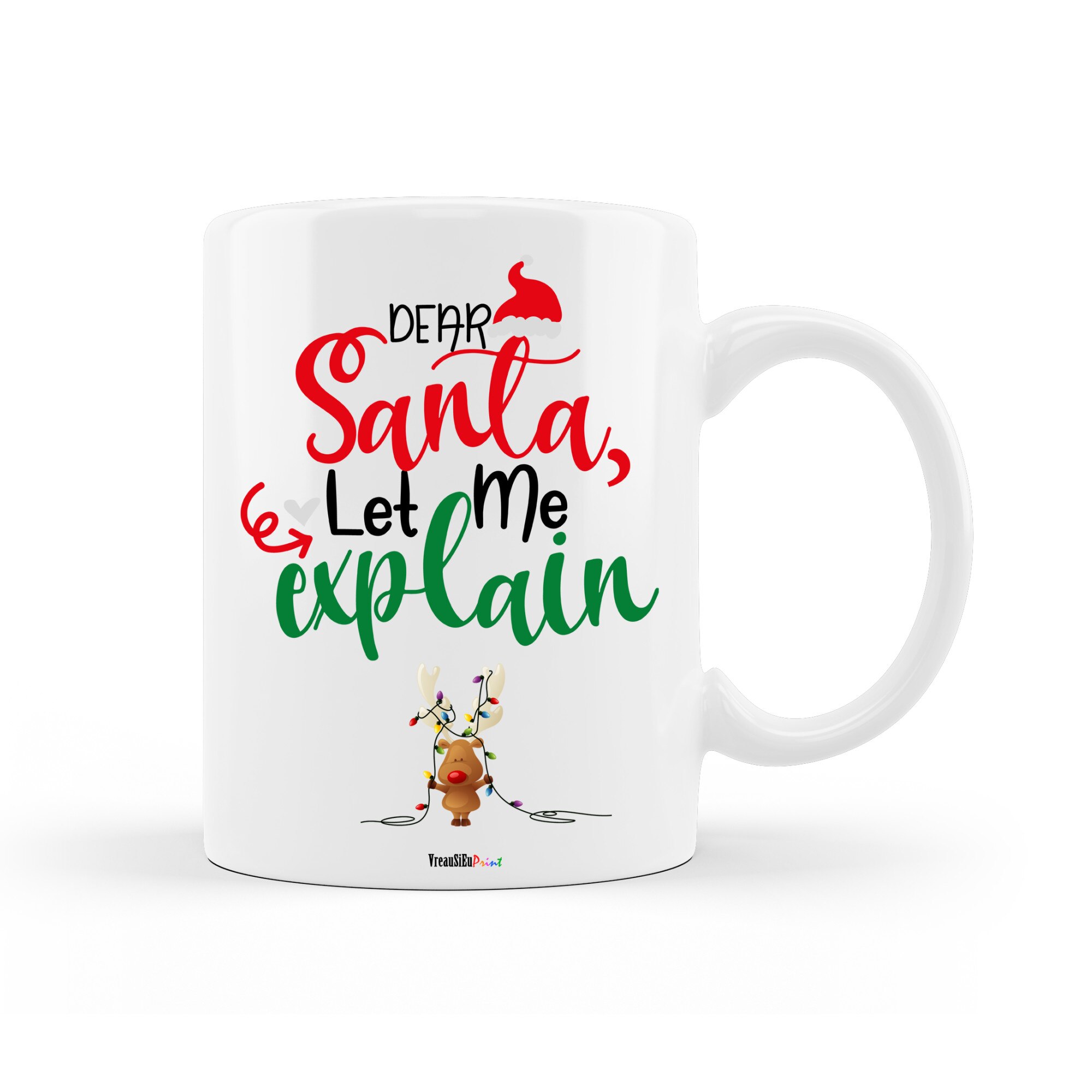 Cana personalizata pentru Craciun, cu mesajul 