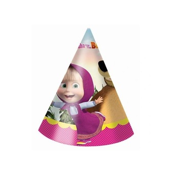 Set 6 coifuri Masha si Ursul 15 cm Set 6 coifuri Masha si Ursul 15 cm