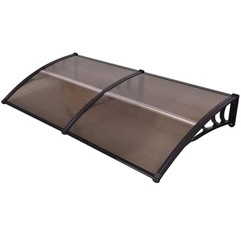 Copertina, marchiza modulara, Policarbonat, Negru cu Fumuriu, 240 x 80 cm Copertina, marchiza modulara, Policarbonat, Negru cu Fumuriu, 240 x 80 cm