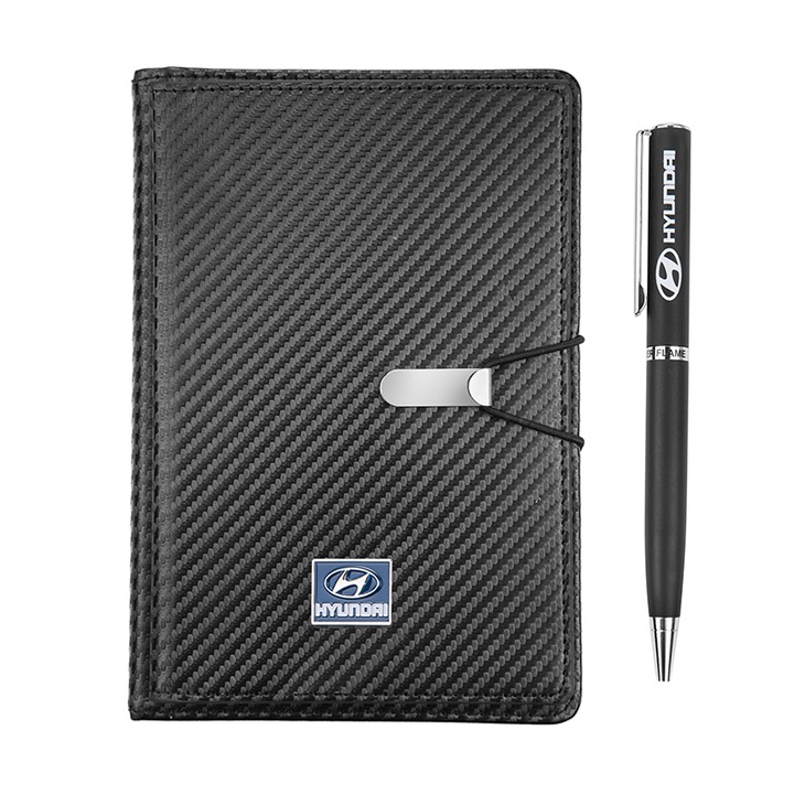 Комплект Silver Flame, Химикал и тефтер, Лого на Hyundai