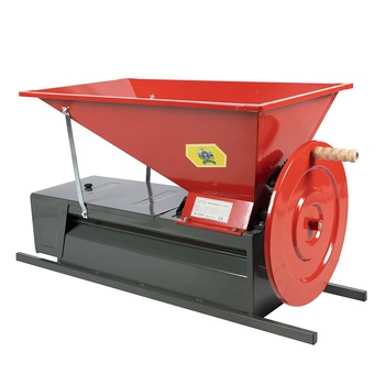 Zdrobitor de struguri cu desciorchinator, Micul Fermier, 65L, 500Kg/h, tambur din inox Zdrobitor de struguri cu desciorchinator, Micul Fermier, 65L, 500Kg/h, tambur din inox